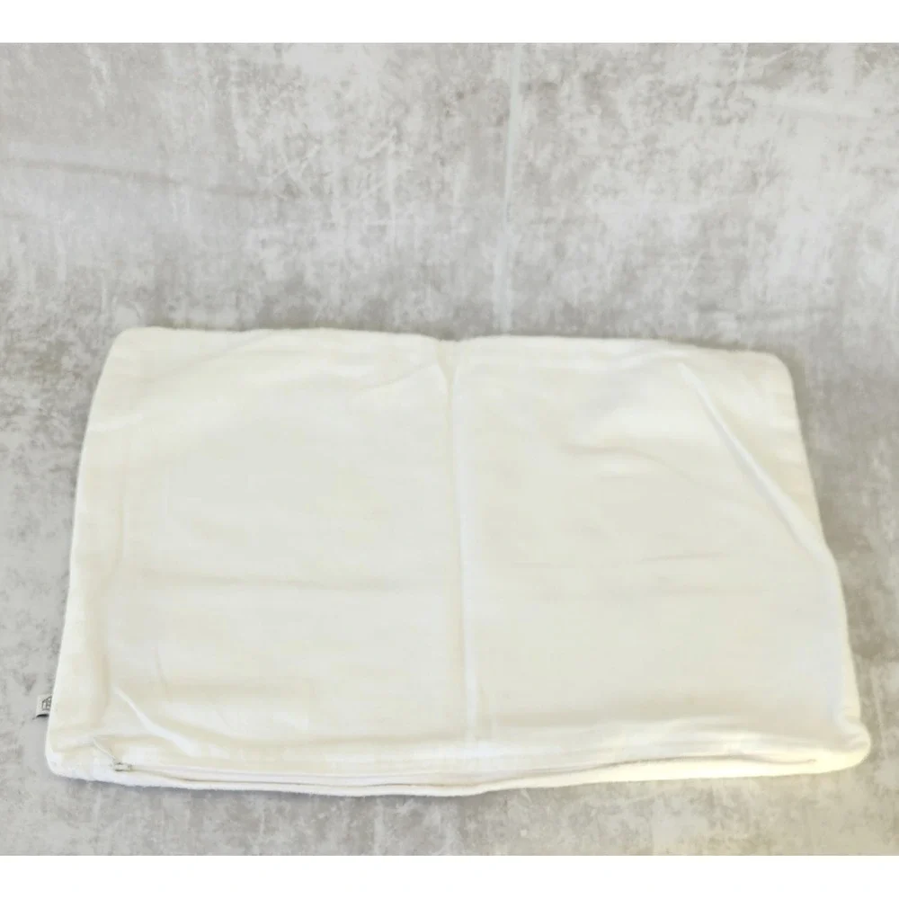 Hearth & Hand Lumbar Pillow Cover 14x20 Cream Woven Stripe Farmhouse Boho